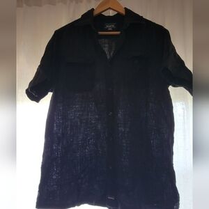 Men's Black Short Sleeve Jacket